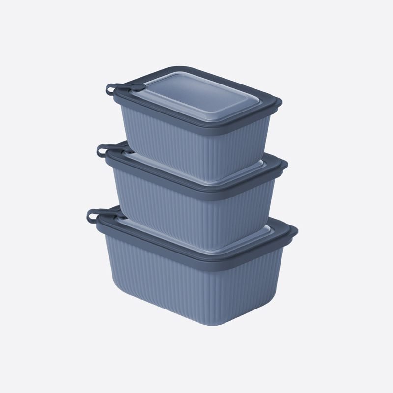 Rectangular Microwave & Food Storage Container Set – 3 Pieces