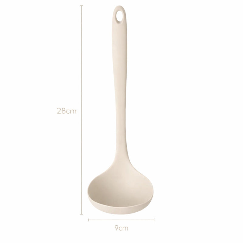 Modern Silicone Kitchen Ladle - Heat and Non-Stick.