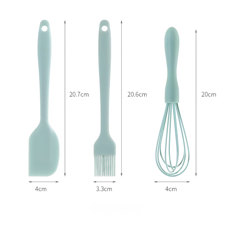 3-Piece Silicone Kitchen Utensil Set - A Must-Have for Every Chef!