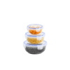 Circular 3-Piece Plastic Cans Set