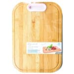 Wooden Cutting Board With Silicone Handle.