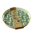 Bamboo circular tray With Edges & Handles.